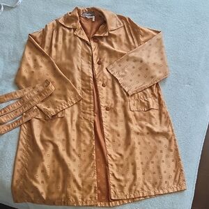 Salvatore Ferragamo Orange Trench Coat